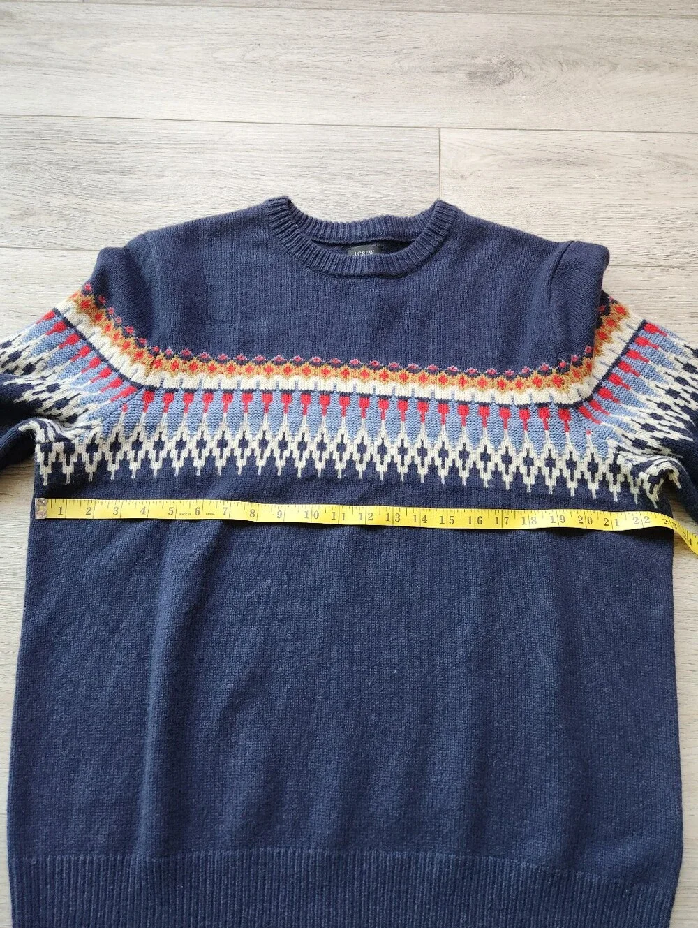 J Crew Fair Isle Lambswool Blend Crewneck Sweater Mens Xl Nwt